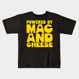 Powered By Mac And Cheese Kids T-Shirt